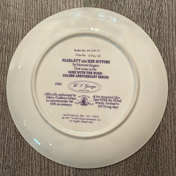 Gone With the Wind Collector’s Plate - Picture 5 of 8